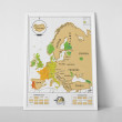 Stírací mapa Scratch Map Europe ORIGINÁL