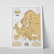 Stírací mapa Scratch Map Europe ORIGINÁL