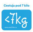 Samolepka Pod 7 kilo logo