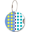 Jmenovka na zavazadlo Addatag - Multi Dots blue