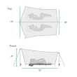Plachta pro dva Gossamer Gear Twinn Tarp