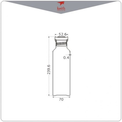 Titanová lahev Keith Sport Bottle