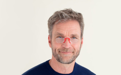 Armless reading glasses NOOZ Original Rectangular
