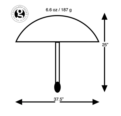 Gossamer Gear Lightrek Hiking Umbrella chrome