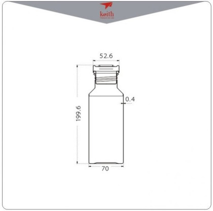 Titanová lahev Keith Sport Bottle