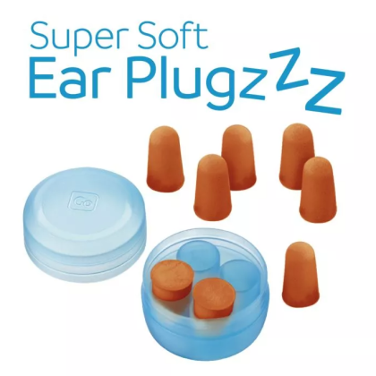 Špunty do uší s pouzdrem Go Travel Super Soft Ear Plugzzz
