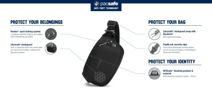 Ledvinka Pacsafe V Anti-Theft Hip Pack