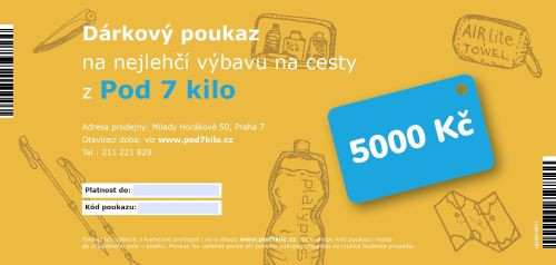 Dárkový poukaz papírový (různé hodnoty)