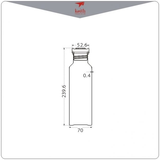 Titanová lahev Keith Sport Bottle