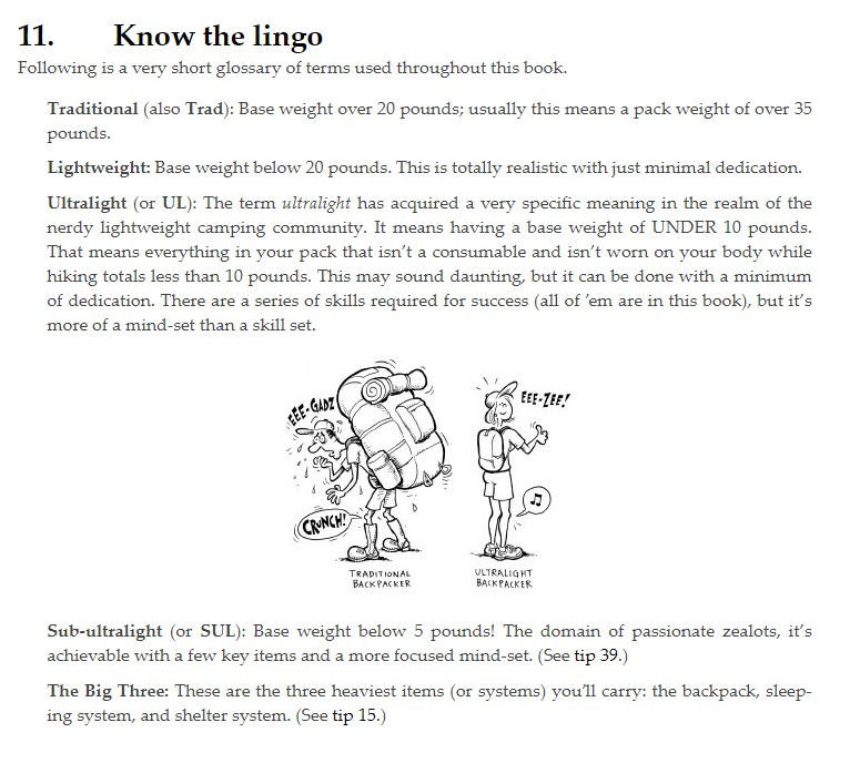 Ultralight Backpackin' Tips - Mike Clelland