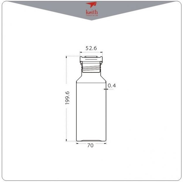 Titanová lahev Keith Sport Bottle