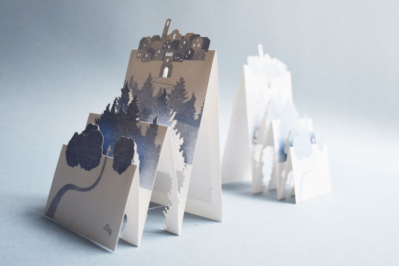 Nosič na poukaz - autorská krajina PORIGAMI