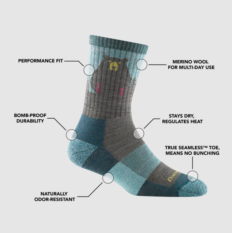 Ponožky Darn Tough dámské Micro Crew Lightweight with cushion