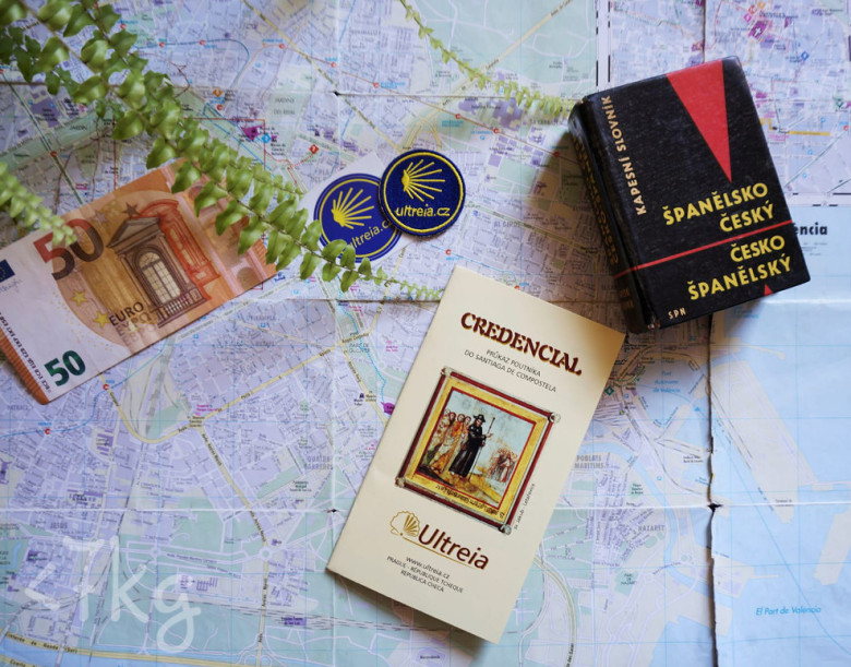 Ultreia.cz Round Cloth Badge Camino de Santiago