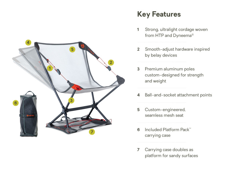 NEMO Moonlite Elite Reclining Camp Chair