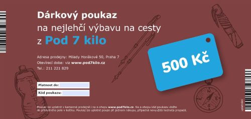 Dárkový poukaz papírový (různé hodnoty)