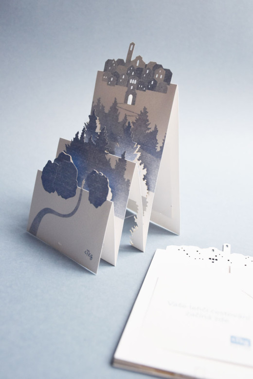 Nosič na poukaz - autorská krajina PORIGAMI