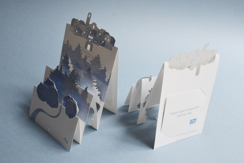 Nosič na poukaz - autorská krajina PORIGAMI