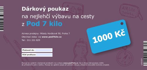 Dárkový poukaz papírový (různé hodnoty)