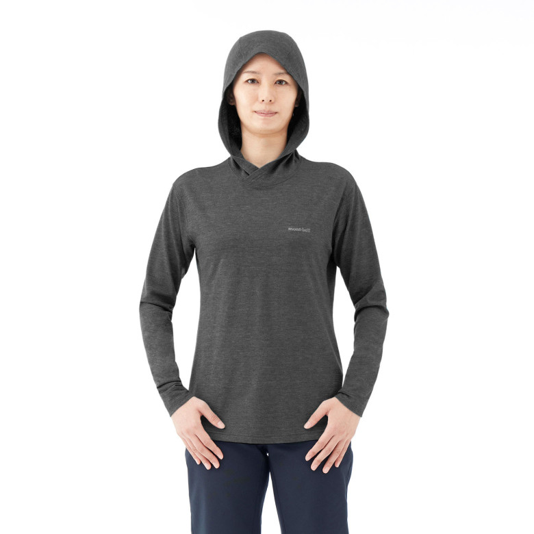 Montbell Merino Wool Plus Light Hoodie women's