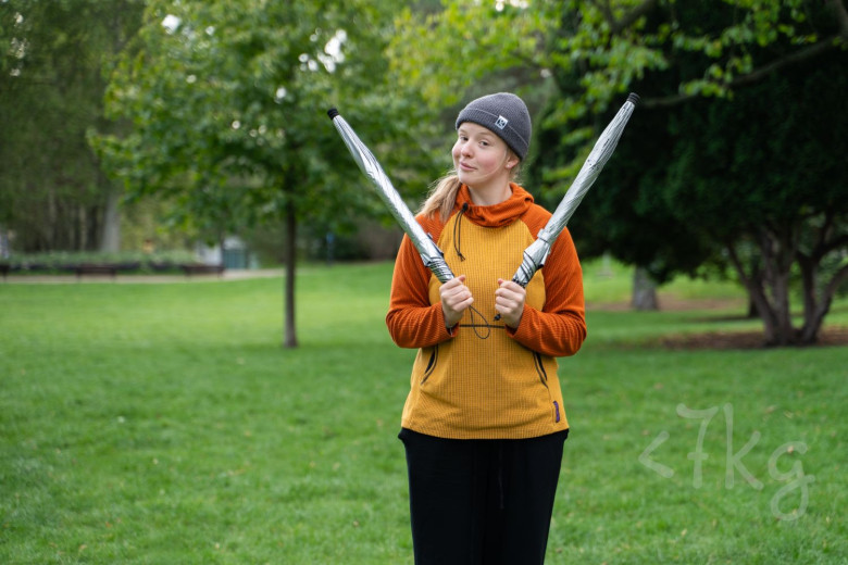 Gossamer Gear Lightrek Hiking Umbrella chrome