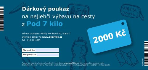 Dárkový poukaz papírový (různé hodnoty)